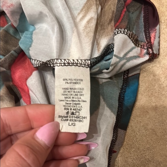 S-Twelve Red and Blue Sleeveless Mini Sundress - Picture 4 of 4